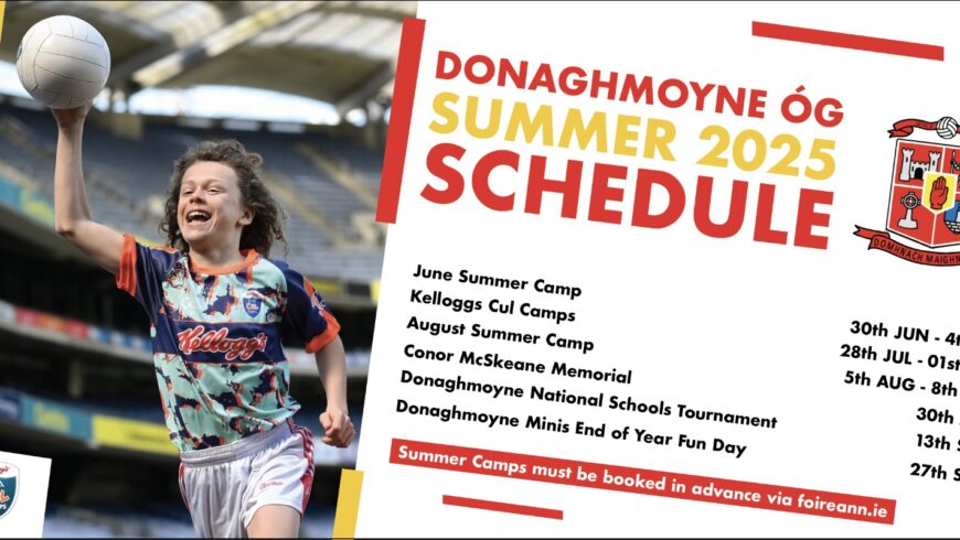 Our upcoming summer schedule!